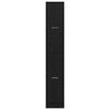 vidaXL Apotekarska omarica Črni hrast 30 x 41 x 174.5 cm