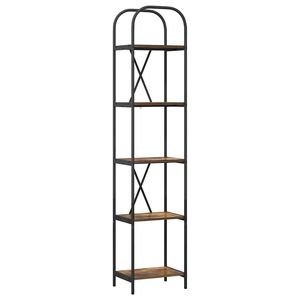 vidaXL Knjižna polica 5 nivojev 40 x 30 x 183 cm Inženirski les