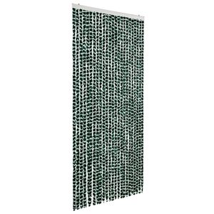vidaXL Zavesa proti mrčesu zelena in bela 100x220 cm &scaron;enilja