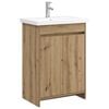 vidaXL Komplet pohi&scaron;tva za kopalnico Artisan hrast 81 x 40 x 84,5 cm