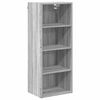 vidaXL Viseča omarica Siva Sonoma 40 x 29,5 x 100 cm Inženirski les