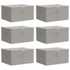 vidaXL Shranjevalna &scaron;katla 6 kos Netkano blago 43 x 34 x 23 cm 33,6 L