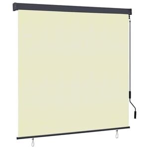 vidaXL Rolo Krem 180 x 250 cm Tkanina in aluminij