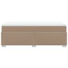 vidaXL Box spring postelja z vzmetnico kapučino 100x200cm umetno usnje
