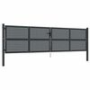 vidaXL Vrtna vrata antracit 400x75 cm jeklo
