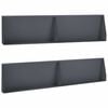vidaXL Zadrževanje stene 4 kos 100 x 12 x 50 cm Jeklo Antracit