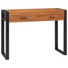 vidaXL Pisalna miza z 2 predaloma 100x40x75 cm tikovina