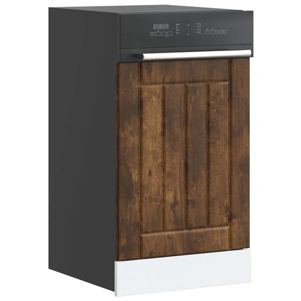 vidaXL Plo&scaron;ča za pomivalni stroj Lucca dimljen hrast inženirski les