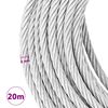 vidaXL Žičnata vrv 800 kg 20 m