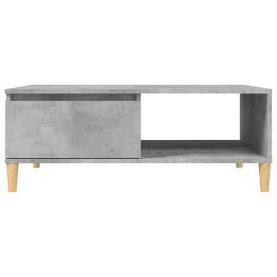vidaXL Klubska mizica betonsko siva 90x60x35 cm iverna plošča