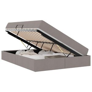 vidaXL Postelja z dodatnim prostorom za shranjevanje in vzmetnico