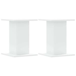 vidaXL Stojalo za zvočnike 2 kosa belo 30x30x40 cm inž. les