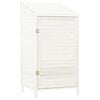 vidaXL Vrtna lopa bela 55x52x112 cm trden les jelke