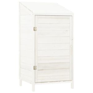 vidaXL Vrtna lopa bela 55x52x112 cm trden les jelke