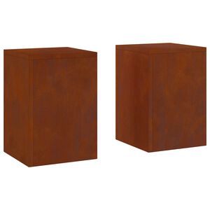 vidaXL Stojalo za rastline 2 pcs Rjav 24 x 24 x 35 cm