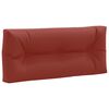 vidaXL Blazina za palete VIANEN 100% poliester Rdeča 120 x 40 x 12 cm