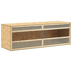 vidaXL Terarij iz konstruiranega lesa 144x46x48 cm