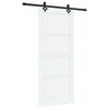 vidaXL Drsna vrata ORKDAL 86 x 198,5 cm Inženirski les Bela in črna