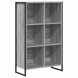 vidaXL Knjigovni omar 99,5 x 30 x 108,5 cm Inženirski les Siva Sonoma
