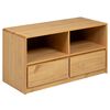 vidaXL TV omarica SAUDA hrast 99x43x55 cm trdna borovina