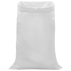 vidaXL Tkane vreče 10 kos Bela 100 x 150 cm PP