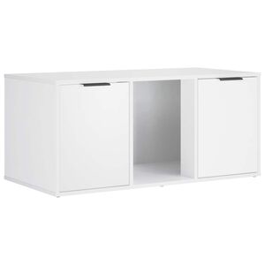 vidaXL Mačja kletka pohi&scaron;tvo Bela 100 x 49 x 45 cm Inženirski les