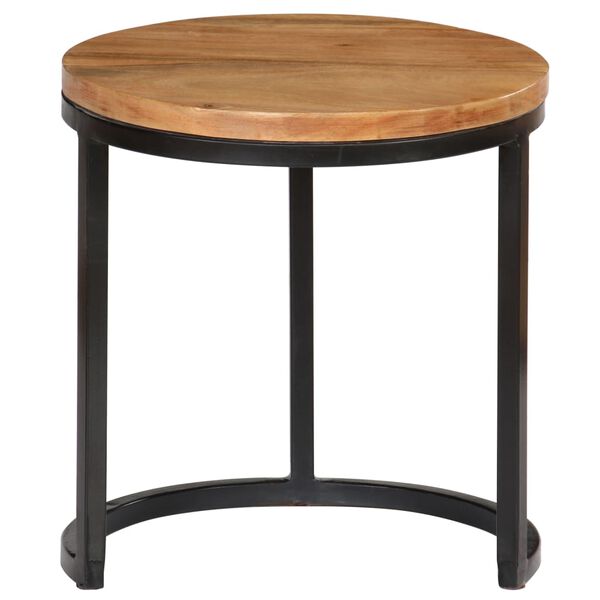 vidaXL Komplet klubskih mizic 3 kosi trden akacijev les