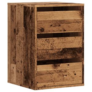 vidaXL Kotni predalnik starinski les 40x41x58 cm inženirski les