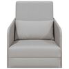 vidaXL Sofa postelja 60cm Oblačno siva blago