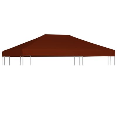 vidaXL Streha za paviljon 310 g/m² 3x4 m terakota