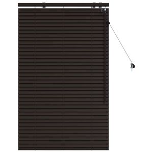 vidaXL Venecijanska žaluzija Temno rjava 70 x 130 cm 35 mm