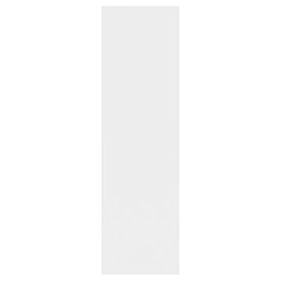 vidaXL Stenska polica bela 75x16x55 cm iverna plošča