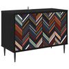vidaXL TV omarica OMMEN 69 x 33 x 50,5 cm Črni hrast Inženirski les