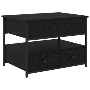 vidaXL Klubska miza Črna Orehovina 70 x 50 x 54.5 cm Inženirski les