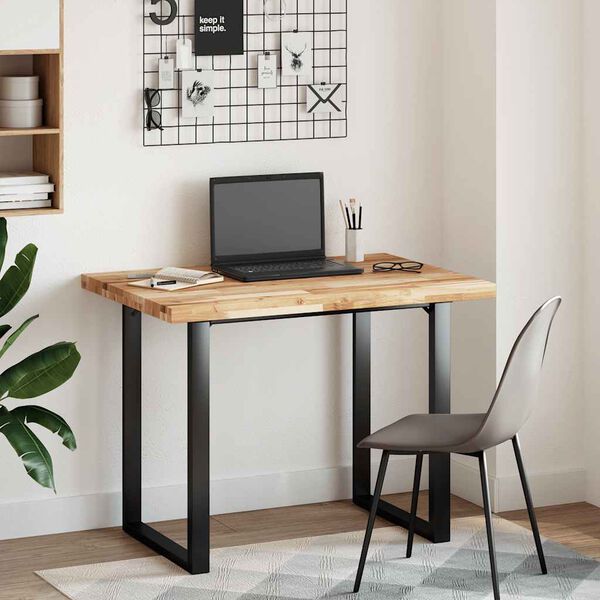 vidaXL Kopalni&scaron;ki pult oljni premaz 80x70x4 cm trden akacijev les