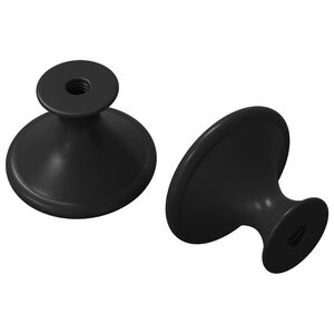 vidaXL Ročaj 2 kos Črna &Oslash;30 mm Aluminij