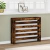 vidaXL Pokrov za radiator dimljen hrast 104x20x82 cm inženirski les