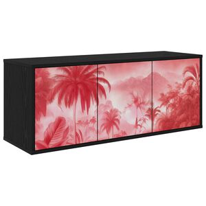 vidaXL Stenska TV omarica AACHEN 102 x 33 x 40 cm Črni hrast