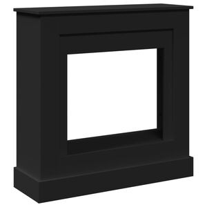 vidaXL Okvir za kamin črna 90x30x90 cm inženirski les