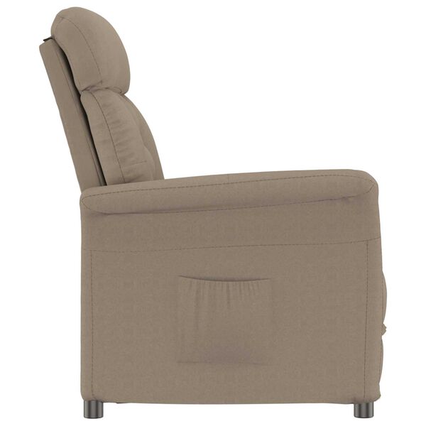 vidaXL Reclinerska stolica taupe Taupe 70.5 x 96.5 x 95 cm Poliester