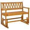 vidaXL Vrtna zibelka Naravna 110 x 59 x 97 cm Masiven les akacije