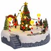 vidaXL Dekoracija božične vasi 22 x 21,5 x 17 cm Plastika večbarvno