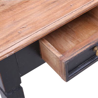 vidaXL Pisalna miza s predali 90x50x101 cm trden predelan les