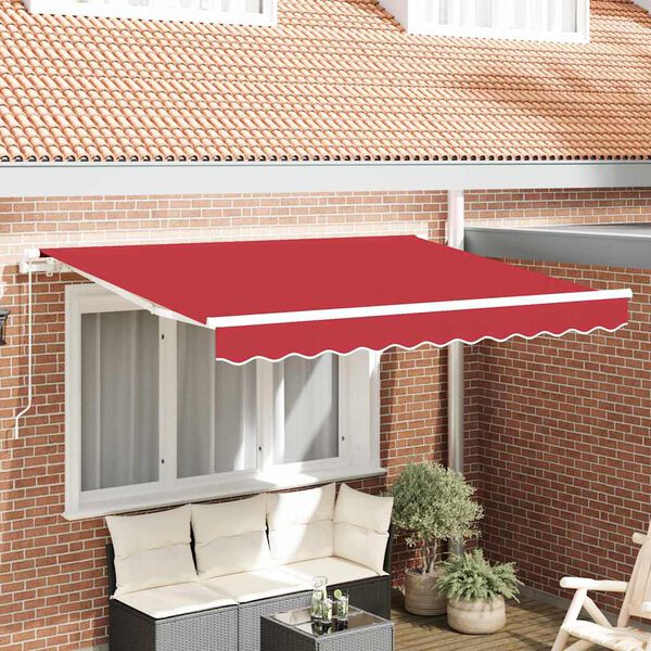 vidaXL Nadomestno platno za tendo Rdeča 235 x 195 cm Poliester