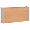 vidaXL Vrtna visoka greda Rjava 150 x 30 x 72 cm alu.