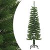 vidaXL Ozka umetna novoletna jelka s stojalom 120 cm PE