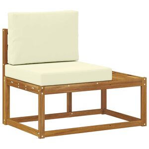 vidaXL Zunanji končni kavč Naravna 91 x 63 x 73 cm Masiven les akacije