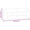 vidaXL Blazina za vzglavje Hvar krem 160 cm blago