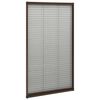 vidaXL Plise komarnik za okna aluminij rjav 80x160 cm