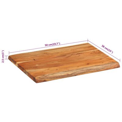 vidaXL Deska za rezanje 50x38x2,5 cm trden akacijev les